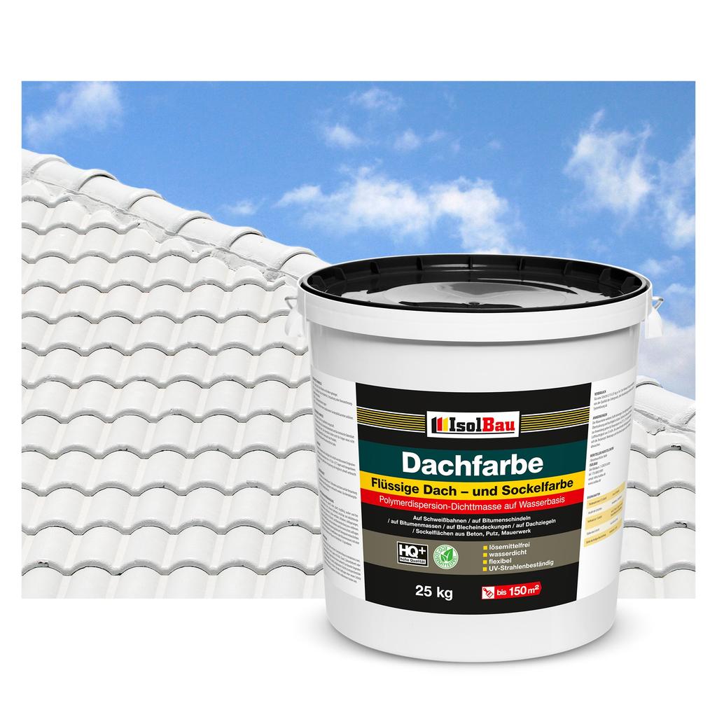 IsolBau Roof Paint Dachfarbe White 25