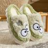 Cute Cartoon Little Winter Plush Slippers with Plush Lining, Autumn/Winter Couple's Slippers, Comfortable and Warm, Indoor Casual Slippers