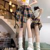 Women's Summer Plaid A-line Midi Skirt – High Street Hip Hop Jazz Dance Style