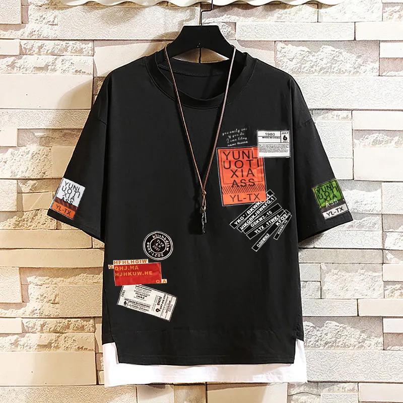 Мужская летняя повседневная футболка детская свободная футболка с коротким рукавом больших размеров 9XL 3100₽