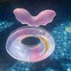 Ciambella gonfiabile da nuoto a forma di sirena blu spessa per bambini