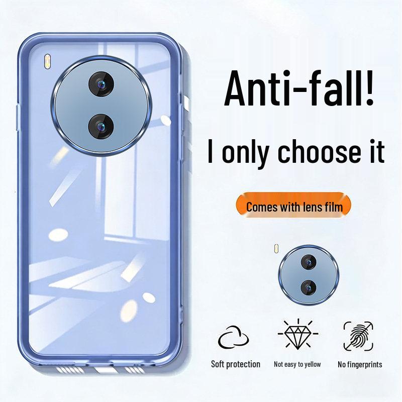 Compatible vivoy600pro Phone Case with Built-in Lens Film, Anti-Drop, Full Lens Coverage V2561A vivo Y600Pro