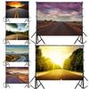 Road Scene Photography Background for Events,Indoor/Outdoor,Party Backdrop,Wall Tapestry Backdrop,,Live Streaming