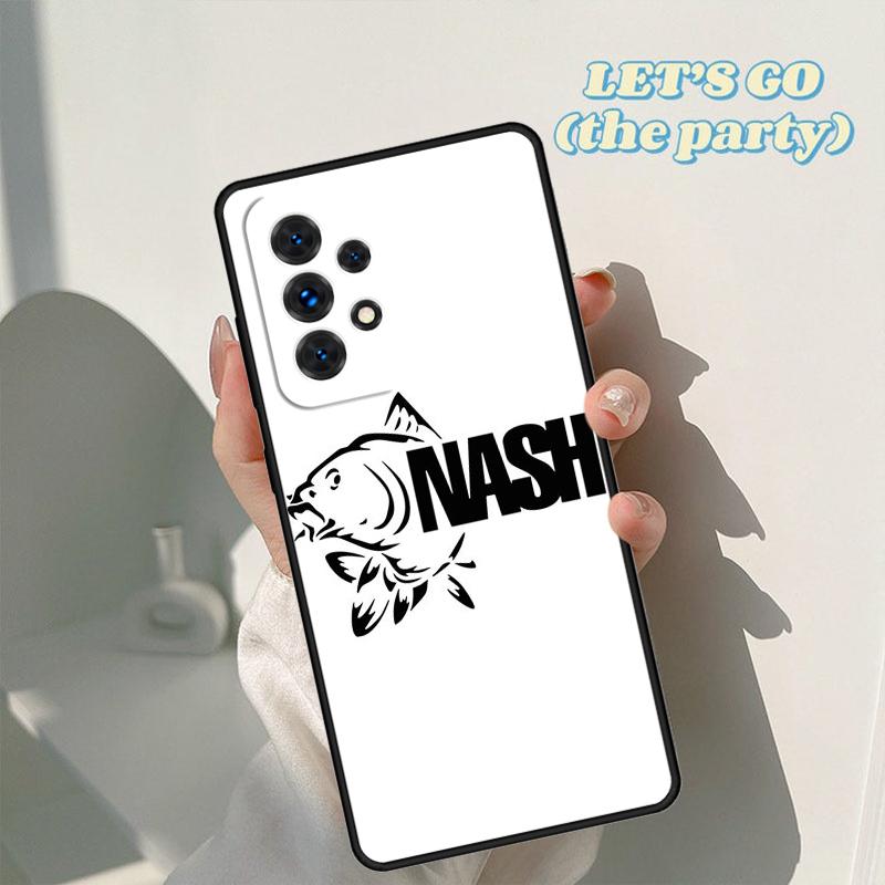 Nash Fishing Logo phone case For Samsung Galaxy A42 A31 A40 A51 A71 A32 A80 A91 A52 A72 A73 A20e A21S A50 A70 A11 A12 Cover