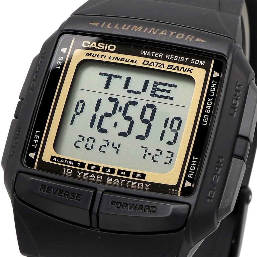 CASIO Data Bank Telememo 30 Digital Watch Black Overseas Model [Casio] DB-36-9AV Men's [Item]