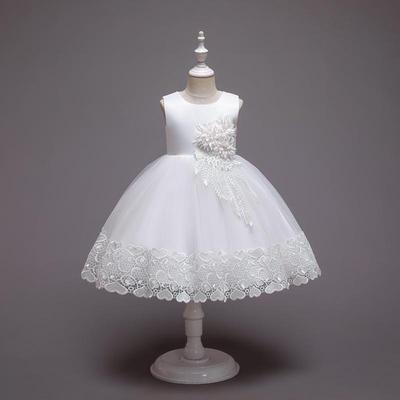 Children's Long Sleeve Formal Princess Dress for Piano Performance, Flower Girl, Party, or Birthday
