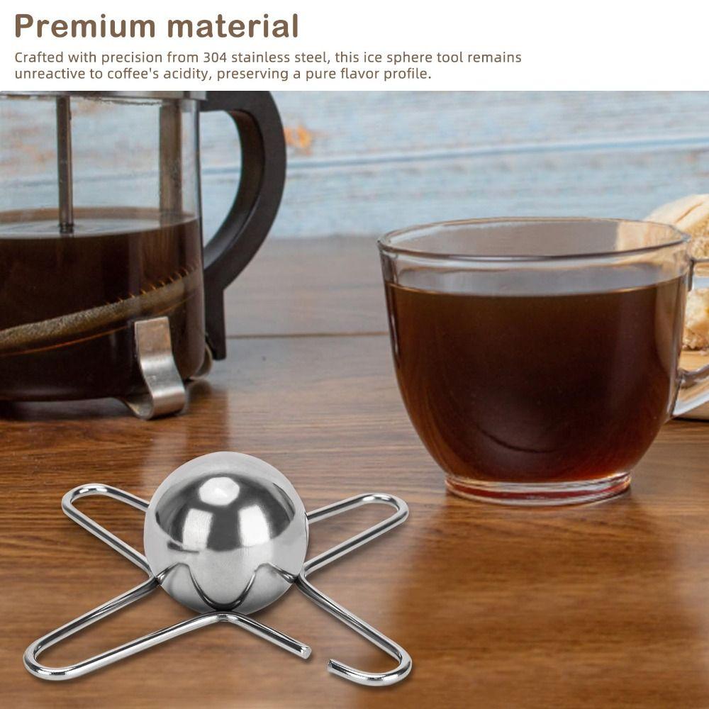 Stainless Steel Cooling Coffee Tool Espresso Cooler Ice Hockey Holder  Espresso Machine Accessories