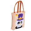 Halloween Tote Bag Gunny Cloth with Handle 4 Patterns Thanksgiving Bags for Trick Treat