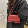 French Letter Fashion Texture Portable Small Square Bag 2025 Casual New Women's Shoulder Underarm Bag Messenger Bag