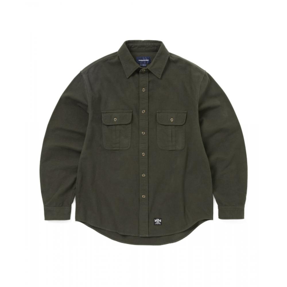 Thisisneverthat Flannel Country Shirt Dark Olive S