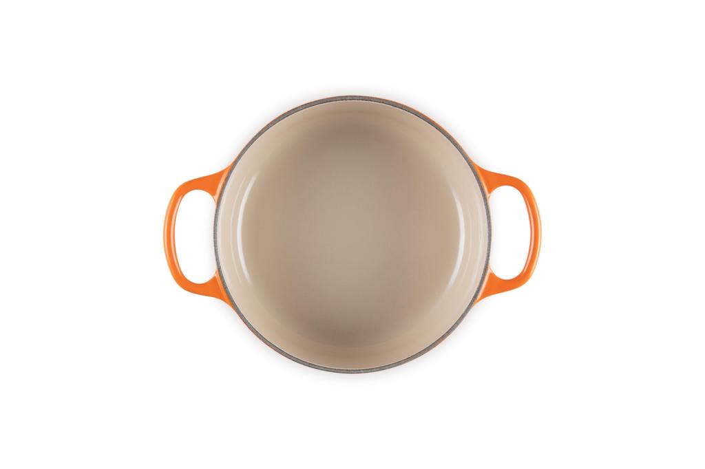 Le Creuset Japanische Cocotte, 18 cm, Orange, Gusseisen-Emaille-Topf, Gas-, Induktions- und Backofenkompatibel [Offizielles Japanisches Produkt]