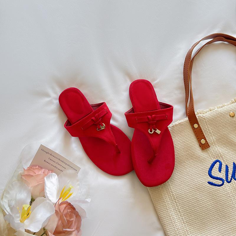 

~ Thick-soled retro pinch-on flip-flops new summer fashion casual sandals 39