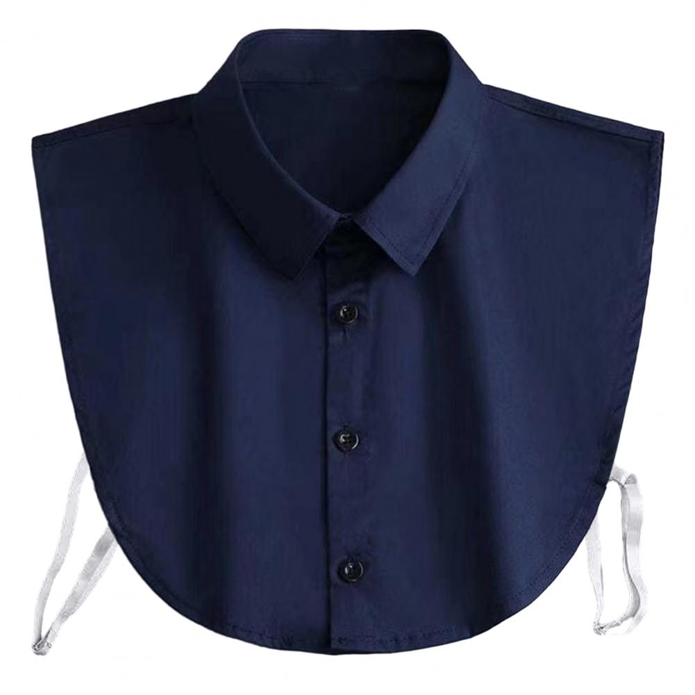 Damen Baumwolle Falscher Kragen Bluse Vintage Einfarbig Abnehmbarer Hemdkragen Falscher Kragen Revers Bluse Oberteil Damen Kleidung Accessoires
