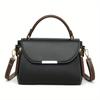 Bolso Retro con Solapa para Mujer, Bolso Cruzado de Contraste de Color, Cartera de Moda Multicapa con Asa Superior
