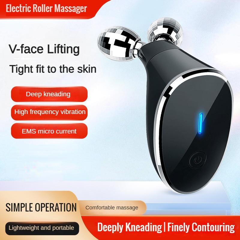 Face Slimming Beauty Device New Electric Roller Massager Facial Lifting And Tightening Micro Current Massage Machine