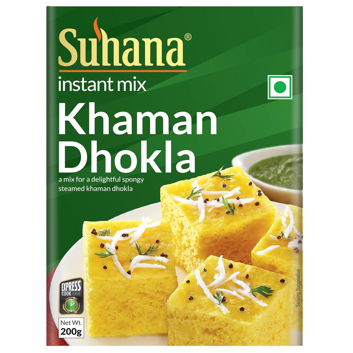 

Suhana Khaman Dhokla Instant Mix 200 g Box Pack of 4 Authentic Gujarati Snack Easy Steamed Khaman Ready Mix Food