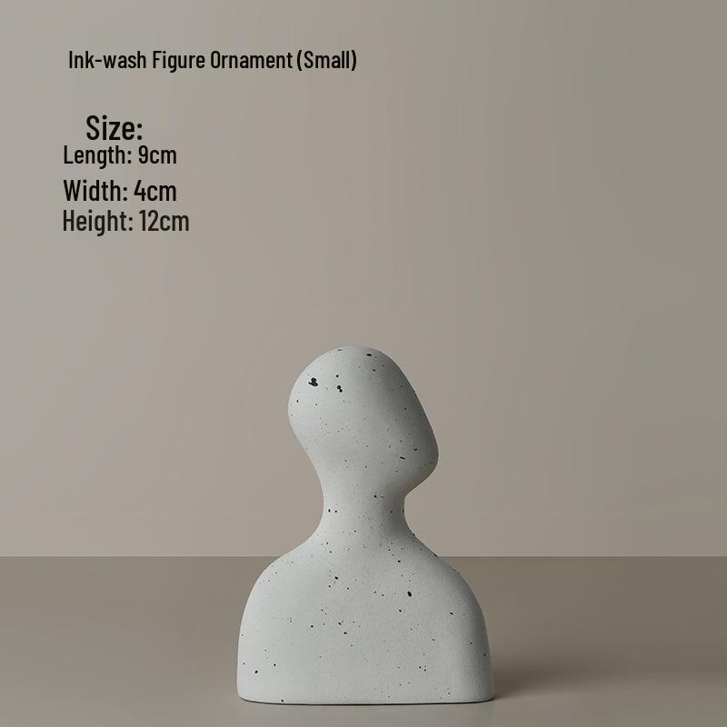 Artistic Ceramic Figurine Ornament for Living Room, Entrance, Study, or Model Room Decor
