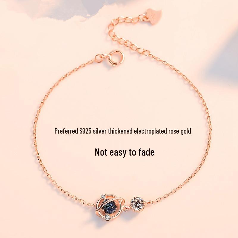 Dreamy Planet Bracelet: Trendy Niche Design for Women, Students, and Besties – Simple, Cool Style, Perfect Mori Girl Birthday Gift