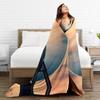 PIERRE GARNIER EVERY SECOND  Flannel Blanket  Warm Throw Blanket for Bedroom Camping Pattern Bedspread Sofa Bed Cover