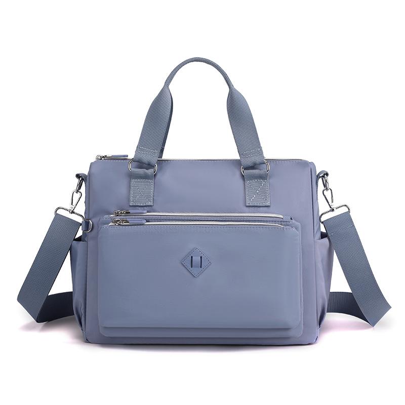 Women's new fashion trend shoulder bag multi-layer anti-splashing nylon backpack leisure sports oblique span bag