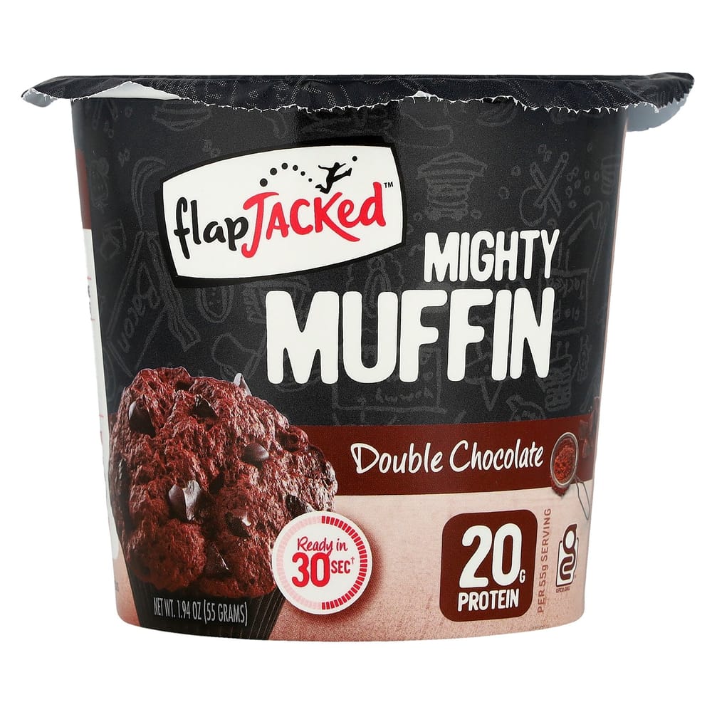 FlapJack Mighty Muffin Double Chocolate with Probiotics 1.94 oz (55 g)