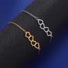 Love Hearts Romantic Exquisite Stainless Steel Bracelets for Women Link Chains Bracelet Light Luxury Elegant Anniversary Jewelry