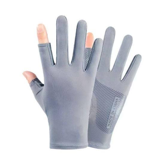 Men Sun Protection Gloves, Ultra Thin Summer Driving Gloves, Anti-Slip Palm, UV Protection Gloves for Fishing Cycling Hiking