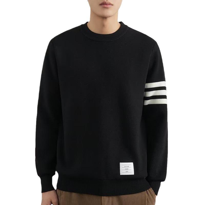 Men's Long-Sleeve Hooded Sweatshirt - 2024 Autumn Street Style, Unisex Round Neck Sports Top