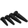 30 * 8.3cm Black Pointed  Oversized Anal Plug Suction Cup  Anal Sex Product  Erotic Chrysanthemum Oversized  Thick Fist Sex