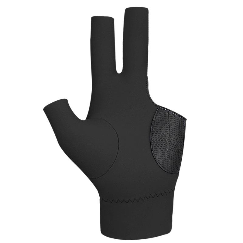 Unisex Three-Finger Billiards Gloves: Lightweight, Breathable, Elastic, Non-Slip Design; Exposed Fingers; Hand Protection for Pool.