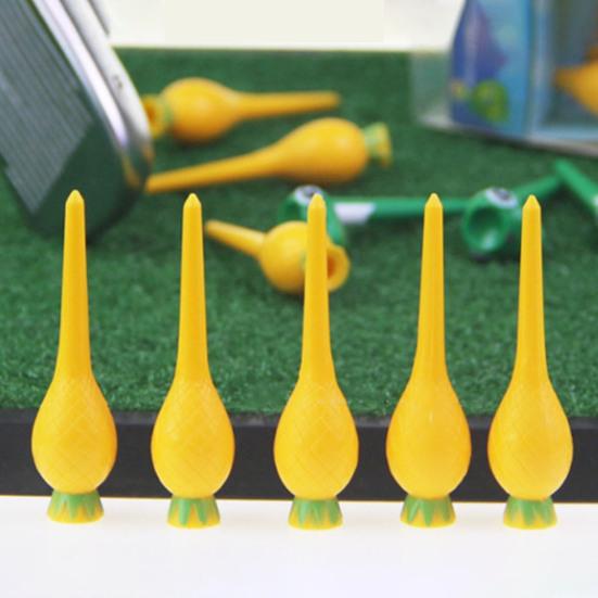 6 Pcs Golf Tees Plastic Golf Practice Tees Cartoon Pineapple Snake Golf Tees Golf Training Aid for Outdoor Golf Sports