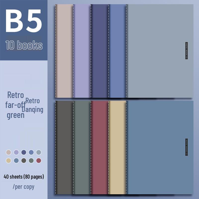 Neues großes Softcover-Notizbuch für Schüler - Mittelstufe bis Hochschulprüfungen