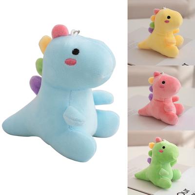 1Pc  Cartoon Soft Plush Animal Cute Plush Dinosaur Keychain Doll Toy