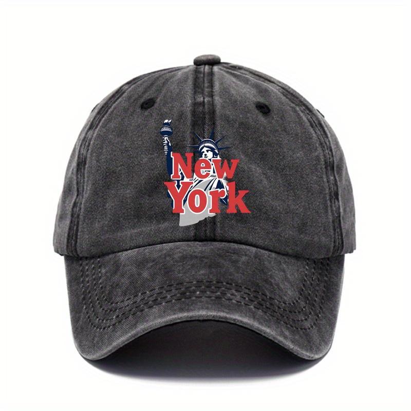 Statue of Liberty New York Graphic Baseball Cap Vintage Washed Cotton Unisex Casual Sun Protection