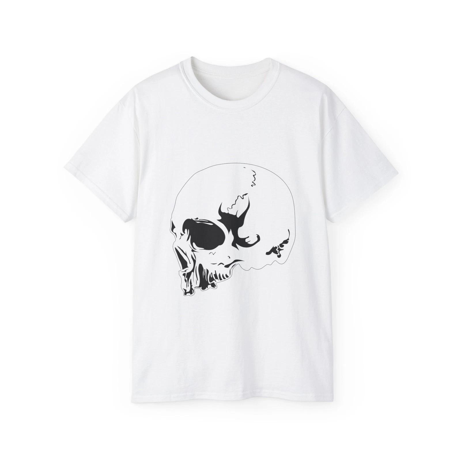 Skull Tattoo Skeleton Dead Head Bone | Custom Graphic T-Shirt 2XL
