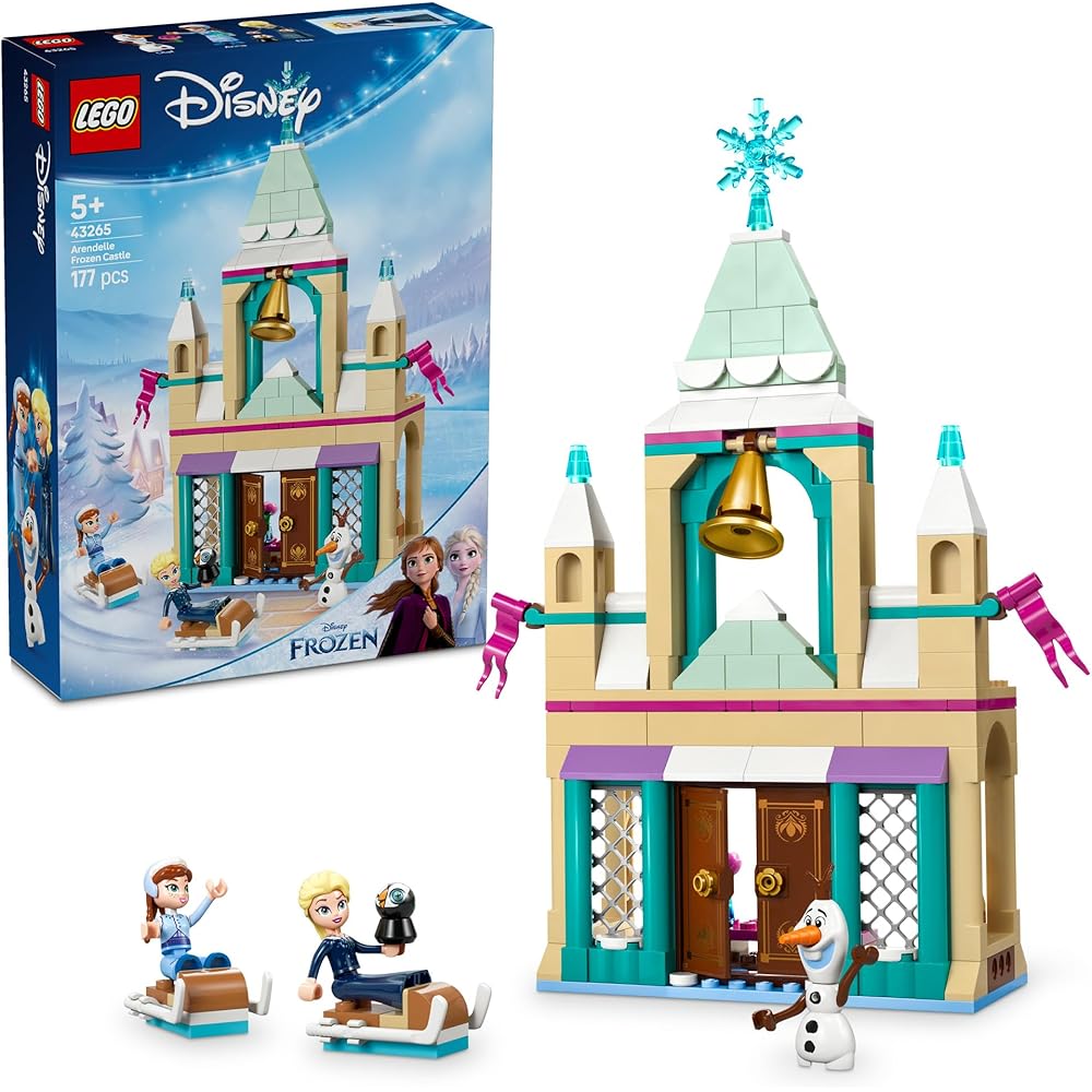 LEGO Disney Princess Frozen Arendelle Castle Building Toy for Kids Ages 5-8 Educational Block Set