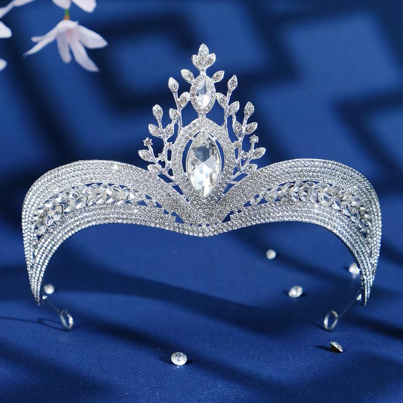 New Style Luxurious Bridal Crown Exaggerated and Versatile Ethnic Style Dance Headdress Alloy Rhinestone Large Crown