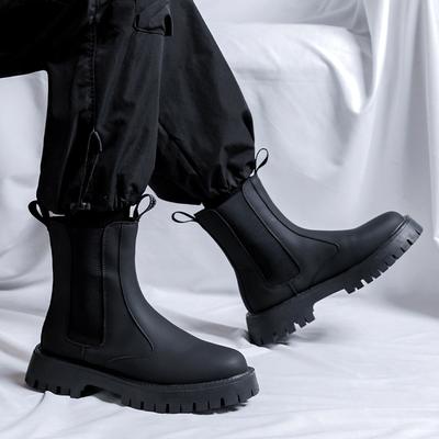Chelsea Boots Men's Autumn Cigarette Boots High-top Martin Boots Men's British Style Platform Ins Men's Boots 9792-Q