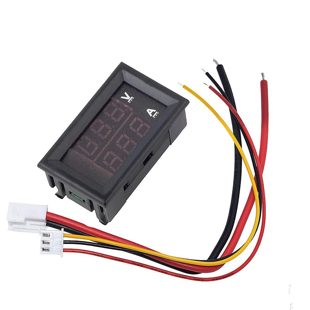 A60Z2PCS 0.28Inch Digital Volt Amp Voltmeter Ammeter Meter DC 100V 50A 3 Bits With 50A 75MV Shuntmay