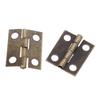 Small Hinges in Elegant Gold Completes with Screws Gold Miniature Hinges Suitable for Jewelry Boxes & Miniature Furniture