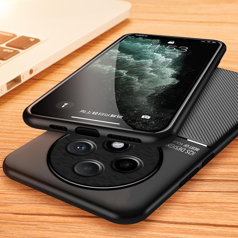 Pro OPPO Reno 12F 5G Pouzdro Textura kůže Držák do auta s magnetem Pouzdra na telefon pro Oppo Reno12F Reno 12 F 5G CPH2637 6,7" Zadní kryt