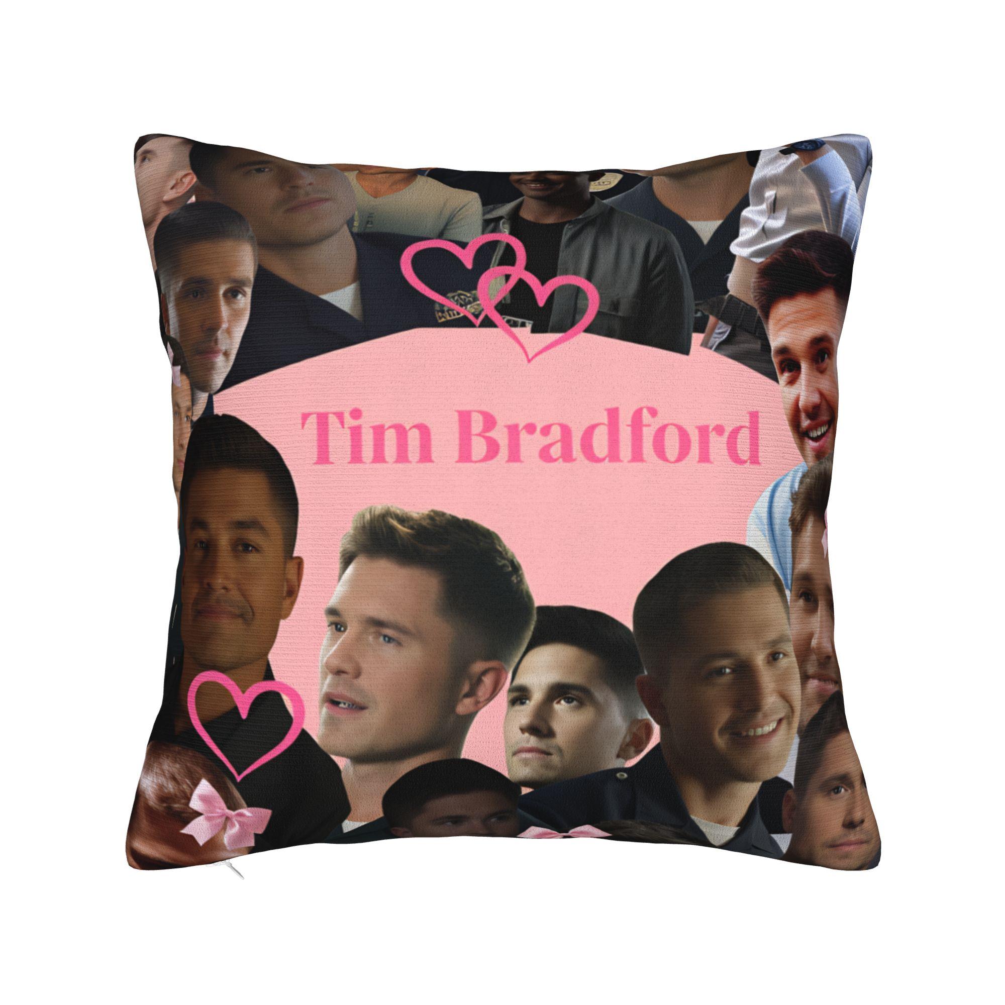 

Pillow Case Tim Bradford The Rookie Square Pillow Cover For Couch Sofa Bedroom Novelty Pillowcases 16x16Inch