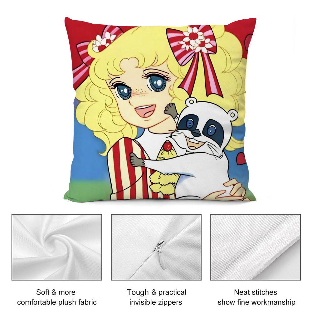 C-Candy Candy Anime Pillow Case Short Plush Sofa Decorative Gift Home Double-sided Printing Cushion