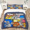 3pcs Tom and Jerry Bedding Set Includes Quilt Cover and Pillowcases, Suitable for All Seasons F094
