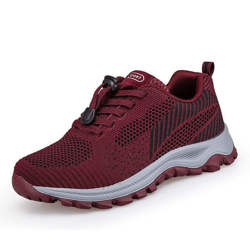 Genuine Mesh Sports Shoes for Middle-Aged Women and Men - Spring/Summer Walking Sneakers