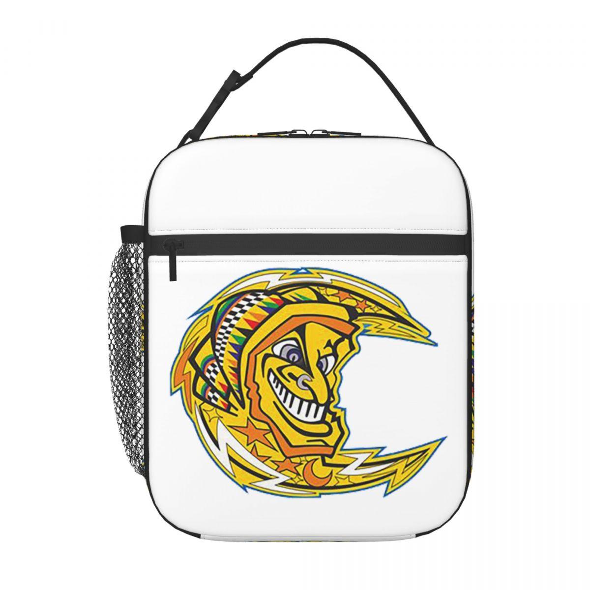 Motorrace Motor Rossi Geïsoleerde Lunchtas voor Vrouwen Kinderen Draagbare Voedseldozen Thermische Lunchbox Tote One Size