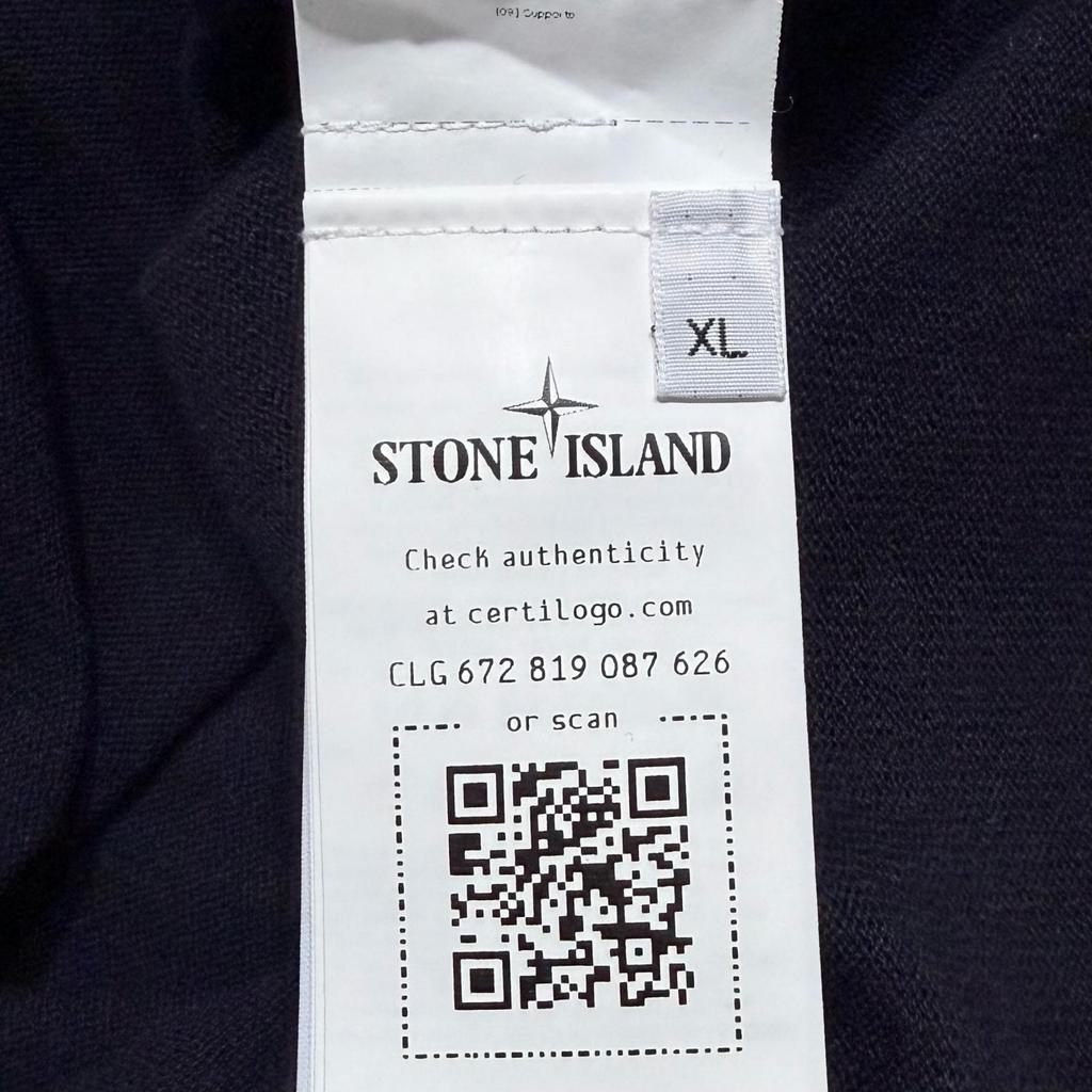 STONE ISLAND Lightweight Knit Black Men's Size XL Authentic Model 801553289
