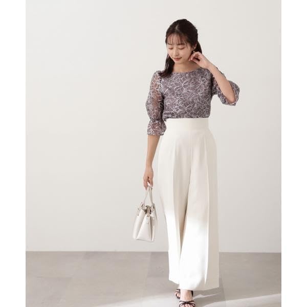 Proportion Body Dressing Organza Embroidery Ivory Women's Blouse,