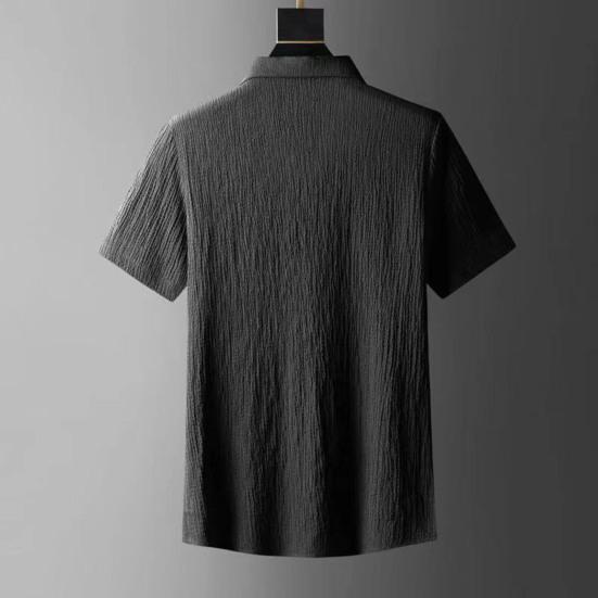 Set de 2 bucăți pentru bărbați, ținută casual, tricou cu mânecă scurtă, cu șnur elastic, talie, pantaloni lungi