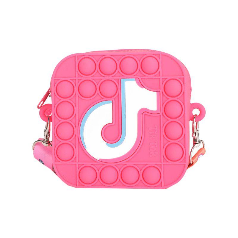 

Bubble Push Pop Coin Bag Sensory Toy It Stress Relief Autism Rose